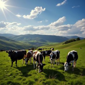 cows grazing